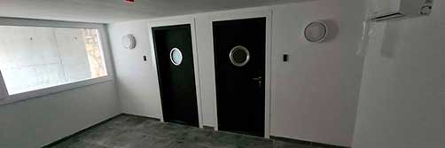 Puertas insonorizadas Puertas insonorizadas con ojo de buey